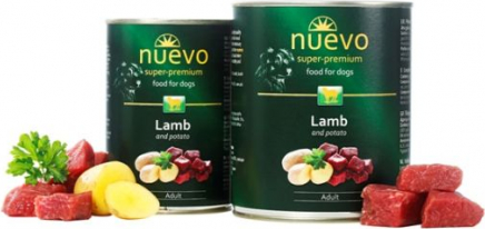 Nuevo Super Premium Dog Lamb 400g - Konservai šunims su avienos mėsa