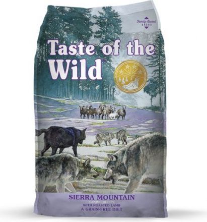 TOW Taste Of The Wild Sierra Mountain Canine Dog Formula 2kg - Grūdų nėra visavertis sausas maistas šunims su avienos kepenimis