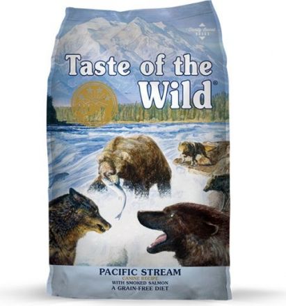 TOW Taste Of The Wild Pacific Stream Canine Dog Formula 12.2kg - Grūdų nėra visavertis sausas maistas šunims su kepta lašiša