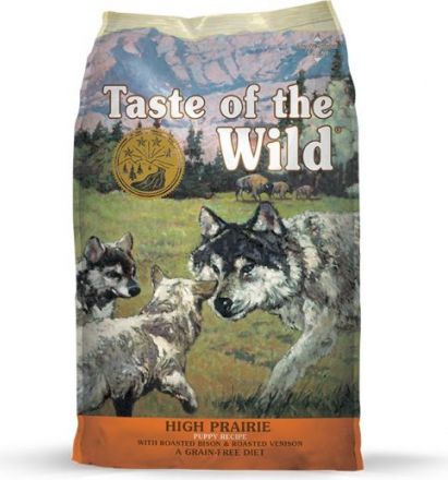 Taste Of The Wild High Prairie Puppy 12.2kg - Šuniukams (su bizonų ir elnių kepenimis)