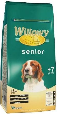 Willowy Gold Dog Premium Senior 15kg - Visų veislių šunims senjorams (paukštienos)
