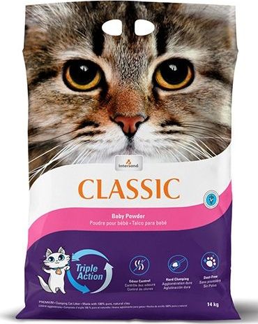 Intersand Classic Extreme Baby Powder 14kg - Katės smėlis su kūdikių pudra