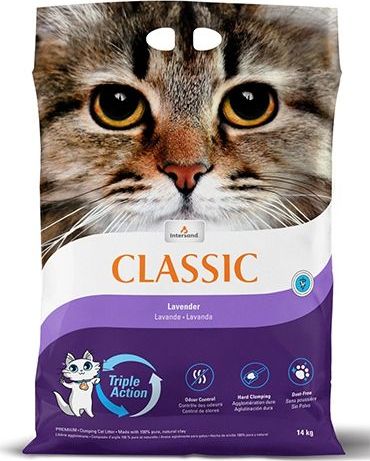 Intersand Classic Extreme Lavender 14kg - Katinų kraikas su levandų aromatu
