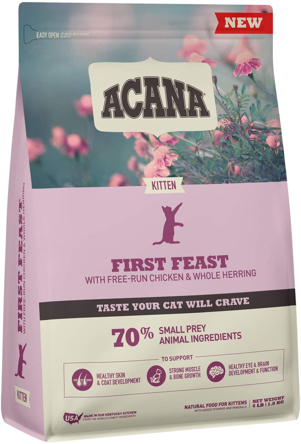 Acana First Feast 1.8kg - Katėms su vištiena ir silkėmis