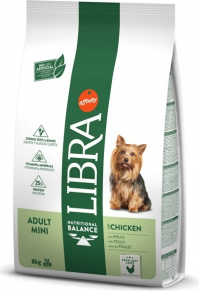 LIBRA DOG ADULT MINI CHICKEN 8KG - MAŽŲ VEISLIŲ ŠUNIMS (VIŠTA)