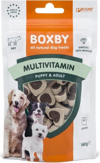 BOXBY MULTIVITAMIN SNACKS 140G - MULTIVITAMINAI ŠUNIUKAMS IR SUAUGUSIEMS ŠUNIMS