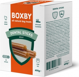 BOXBY DENTAL CARE STICK 600G - DANTŲ VALYMO KOJELĖS SUAUGUSIEMS ŠUNIMS