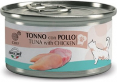 Chef Cat Tuna with Chicken 80g - Konservai su tunu ir vištienos mėsa.