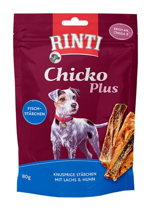 RINTI Extra Chicko Lachs&Huhn 80g - Su bulvių ir vištiena