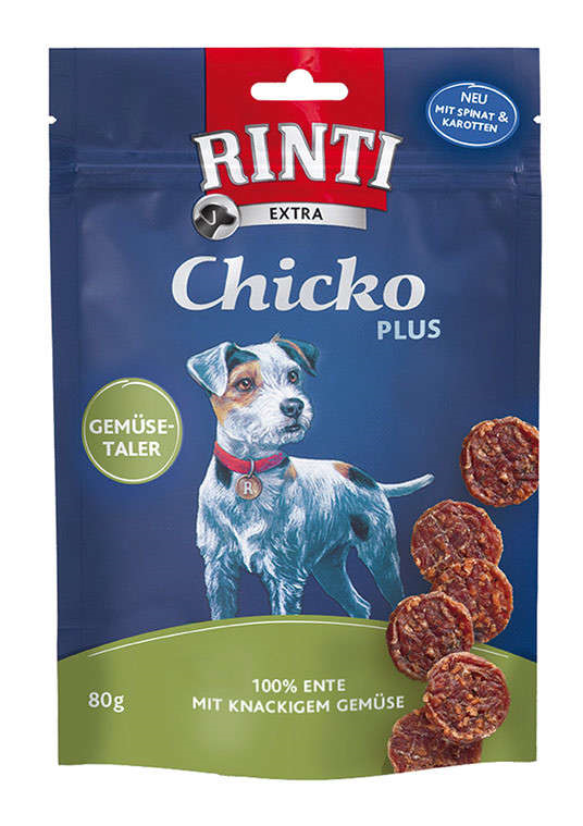 RINTI Extra Chicko Ente&Gemuse 80g - 100% Morka ir daržovės