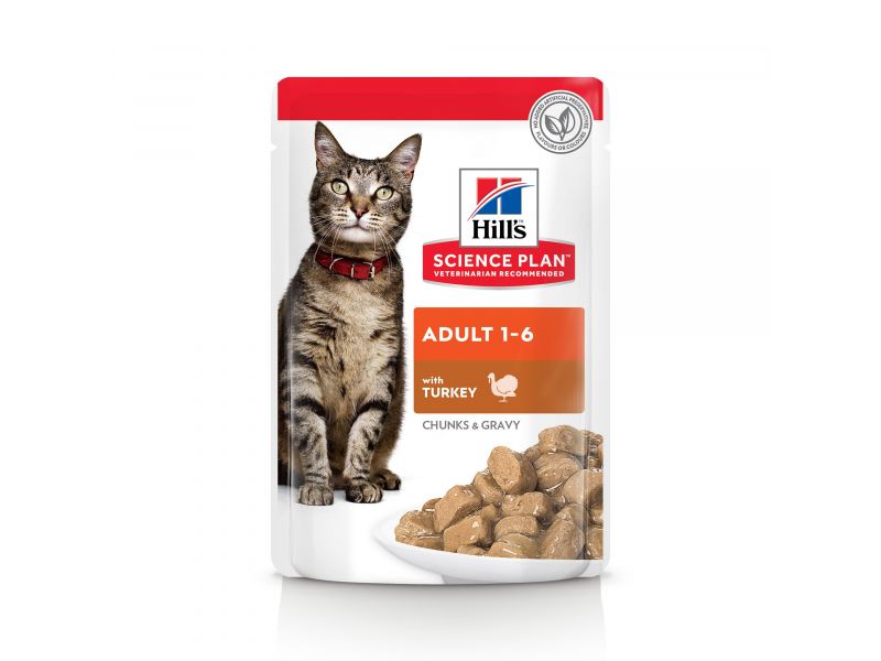 HILL'S CAT ADULT TURKEY 85 G - konservai suaugusiems katinams su tetervinais