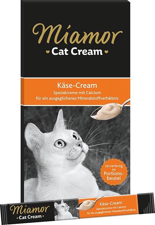 Miamor Kase Cream 15g x 5 - Skanaus katinams su sūriu ir kalcio