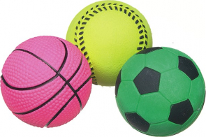 Žaislas šunims - Sportinė guminė kamuolys 7 cm
