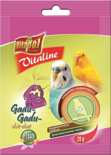 Papildinājums papūgoms su vitaminais 20g - Vitapol VITALINE Chit-Chat papildoma mišinys žako parakeetams