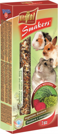 Nauji, su daržovėmis, 90g graužikams - Vitapol STANDARD Smakers, daržovės graužikams ir triušiams