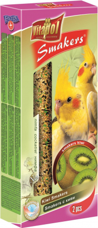 Kiviu Nujelės vidutiniams papūgoms 90g - Vitapol STANDARD Smakers kiwi papūgams