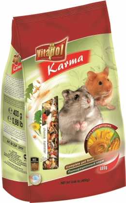 Visavertė maisto kokybė hamsteriams 400g - VITAPOL STANDARD