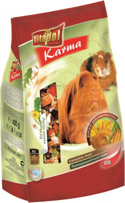 Pilnas dietos maistas jūros kiaulytėms 400g - Vitapol STANDARD folijos pilnas maisto produktas kavijoms