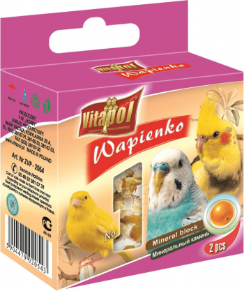 Mineralinis akmuo su apelsinais 35g - Vitapol MINERAL BLOCK su apelsinais paukštams