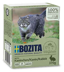 Bozita Rabbit Sauce 370g - Bepienio mėsos gabalėliai su triušiu padaže