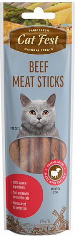 CatFest Beef Meat Sticks 45g Liellopu gaļas desiņas 45g