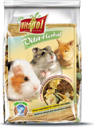 Vitapol VITA HERBAL 150g - Žaliosios daržovės papildomas maistas ropliams ir triušiams