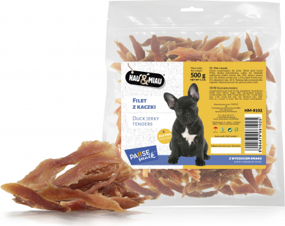 Hau&Miau Duck Jerky Tenders 500g - Pievienotieji fileja