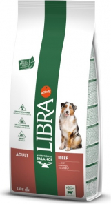 LIBRA DOG ADULT BEEF 14KG - VISŲ VEISLIŲ ŠUNIMS (DIDELIS KIBIRAS)