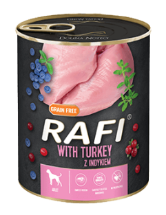 Piper Rafi Adult with Turkey, Cranberry and Blueberry 800gr - Su žvirbliais, spanguolėmis ir juodomis serbentomis