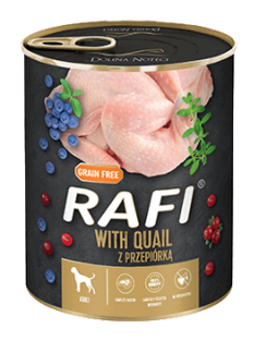 Piper Rafi Adult with Quail, Cranberry and Blueberry 800gr - Su paipalų mėsa, bruknėmis ir mėlynėmis.