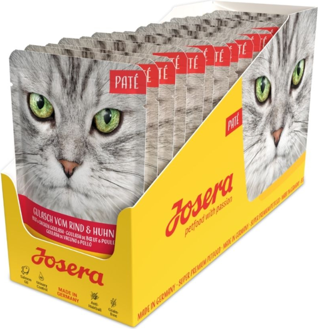 Josera Petfood Konservai JOSERA katėms PASTETAI Beef&Chicken Goulash 85 g