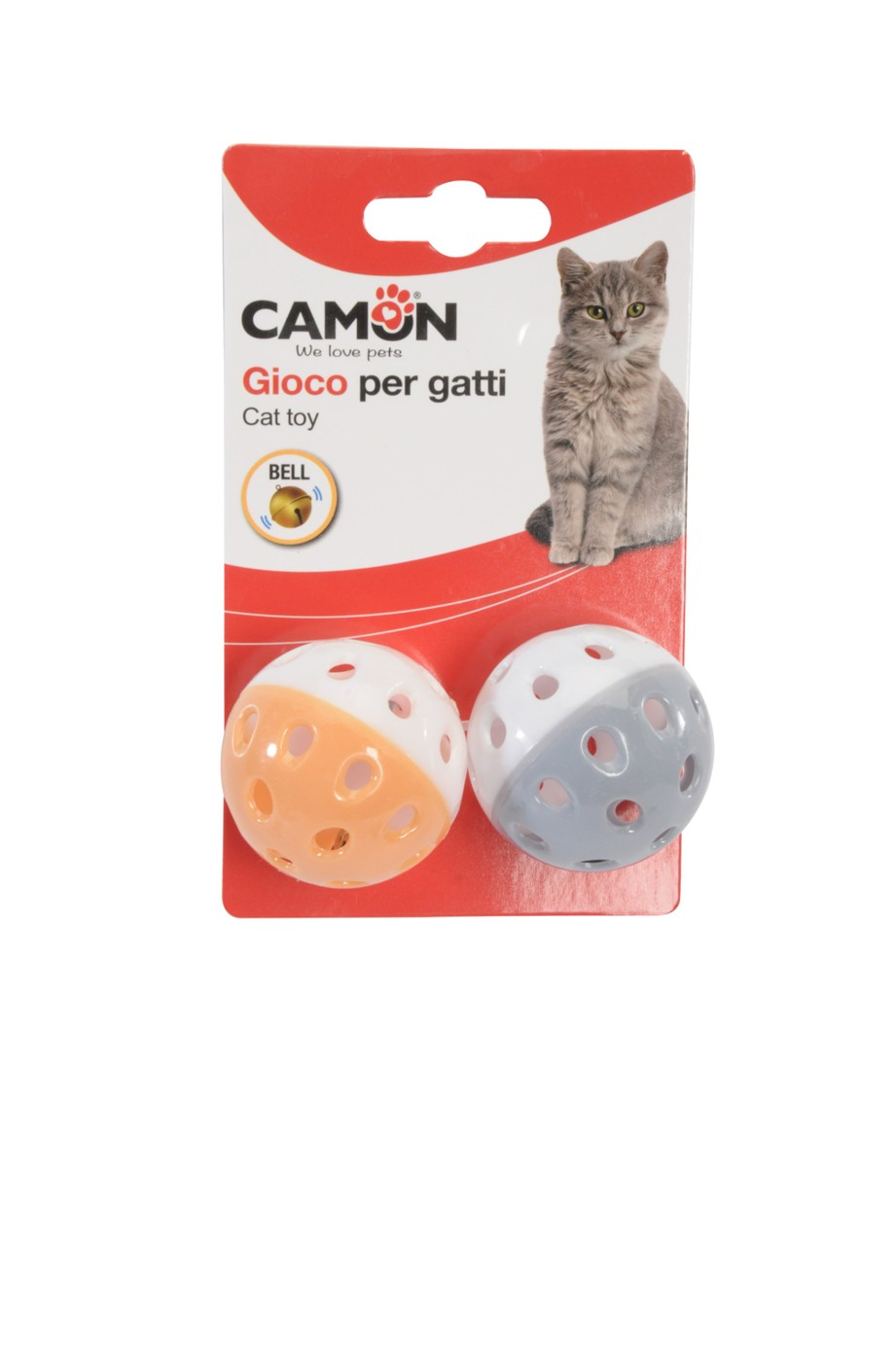 Žaisliukas katinams - kamuoliukai su skambučiu 2gb