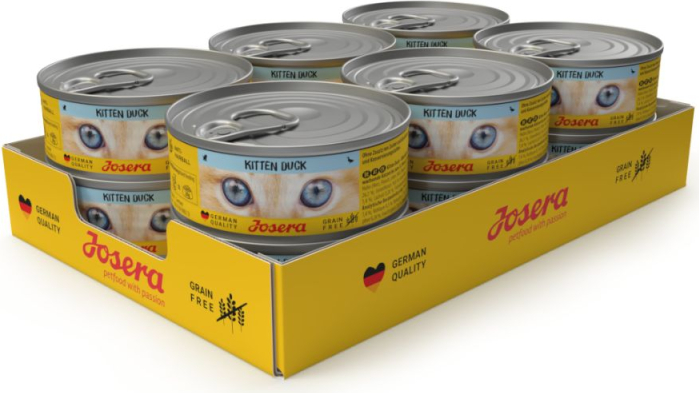 Josera Petfood Konservuotos Josera drėgnos Kitten Duck 85 g