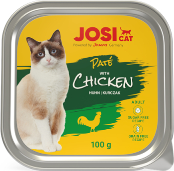 Josera Petfood Konservai JOSERA JosiCat Vištienos pastetė 100 g Alutiniu