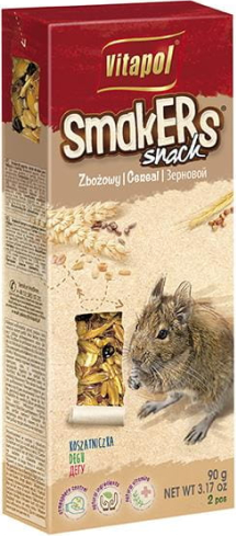 STANDARD SMAKERS Degintos pelės su grūdais 2vnt 90g (10gb)