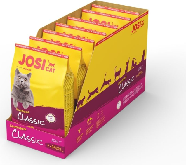 Josera Petfood Josera P katinams JosiCat Sterilised Classic 650 g