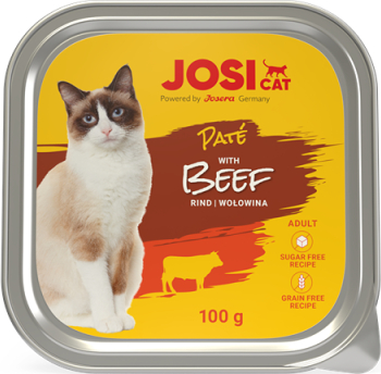 Josera Petfood Konservai JOSERA JosiCat Jautienos pastetė 100 g Alyva