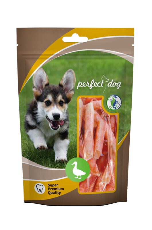 PERFECT DOG KUMPĮ MĖSOS DEŠROS SU SŪRIU 70G - PAPILDAS ŠUNIMS