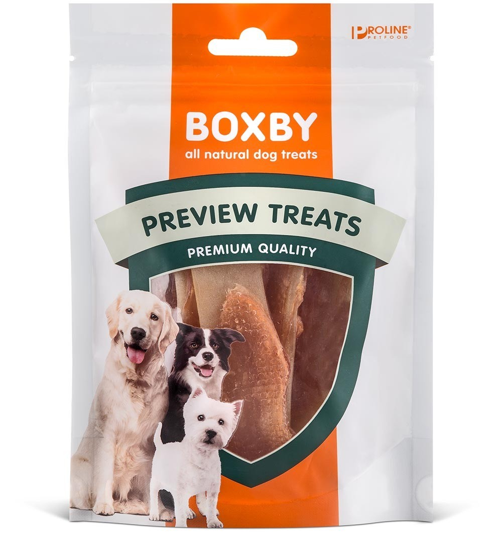 Boxby Preview Treats Duck 90gr - dantų valymo juostelės su ančių mėsa