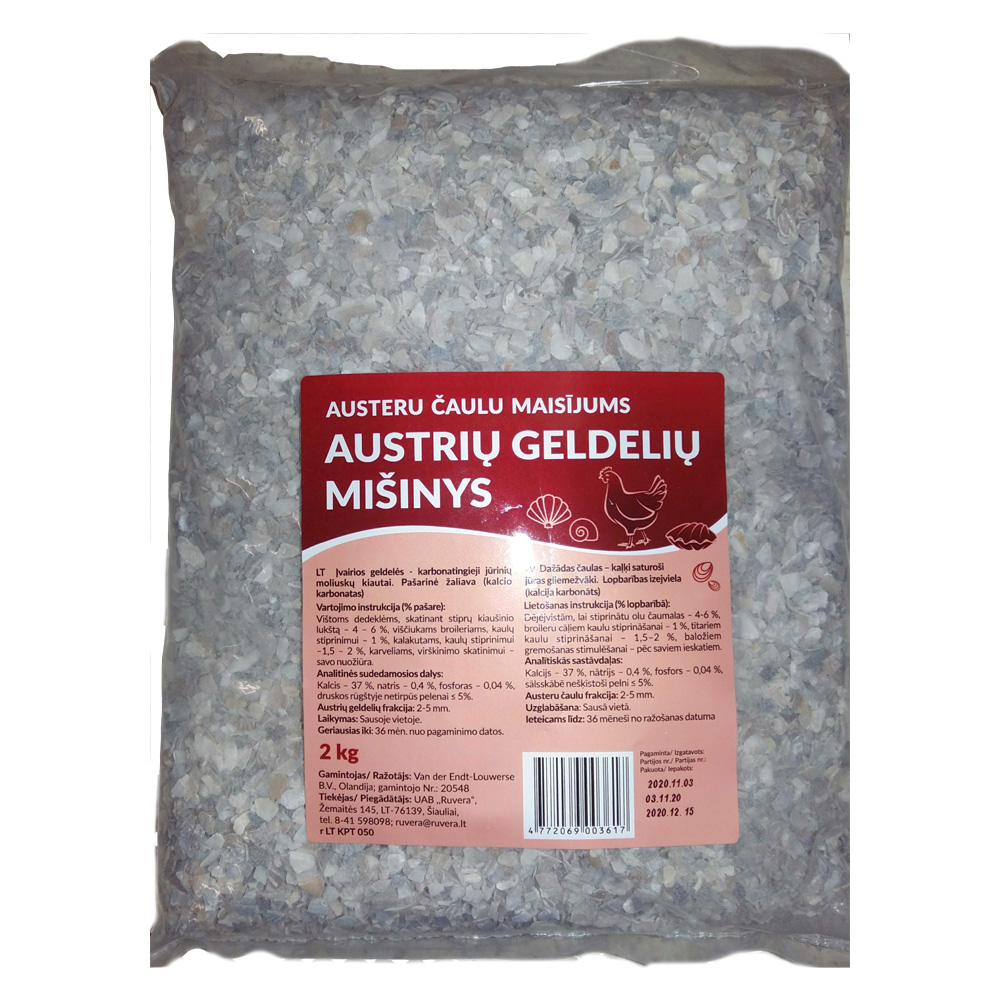 Ruvera Gaurelių aukštėjų 2-5 mm 2 kg
