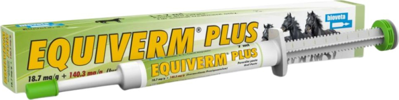 Bioveta EQUIVERM PLUS 18.7 mg/g + 140.3 mg/g 7.49 g pasta N1*