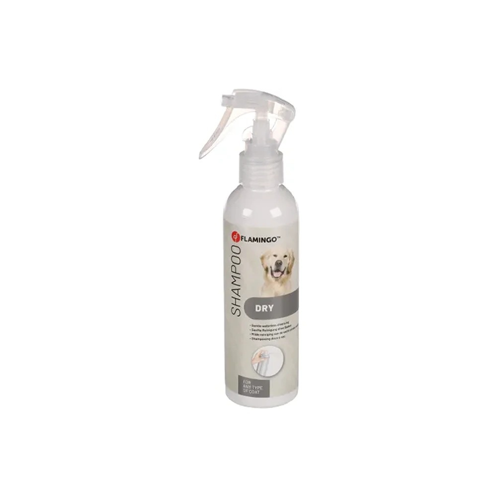 Flamingo FLMG Šampūnas šunims sausai kailio priežiūrai su alijošiumi ir ramunėlėmis 200 ml 1033329