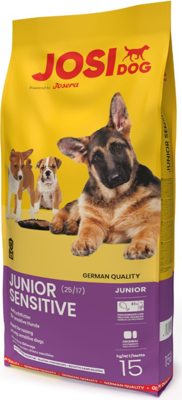 Josera Petfood Josera P šunims JosiDog Junior Sensitive 15 kg