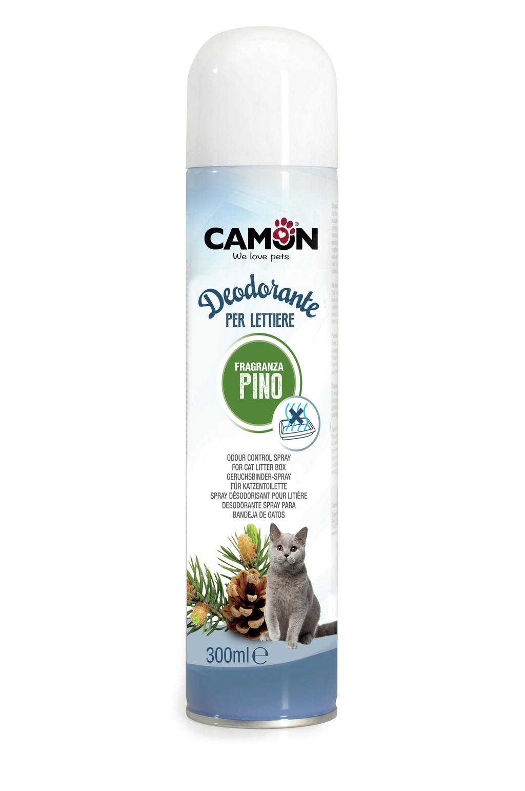 Dezodorējošs aerosols kaķu kastēm Priede 300ml