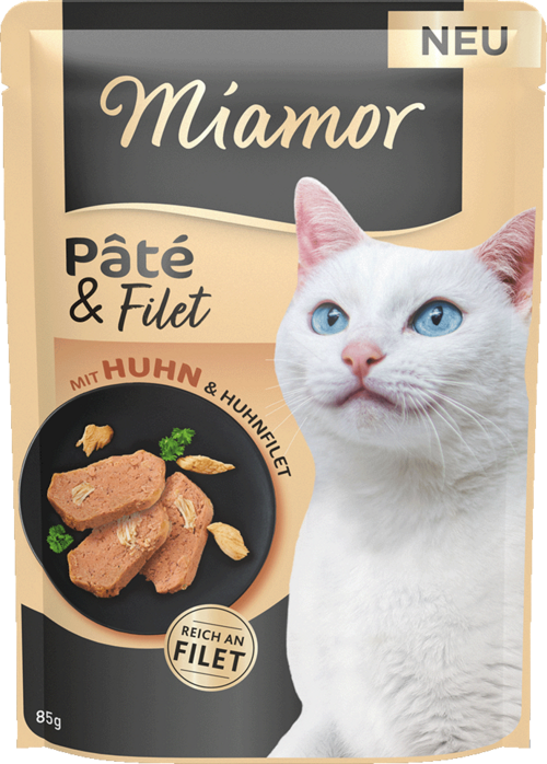 MIAMOR Pate chicken 85g - Pastetė katinams su vištiena ir vištienos filėja