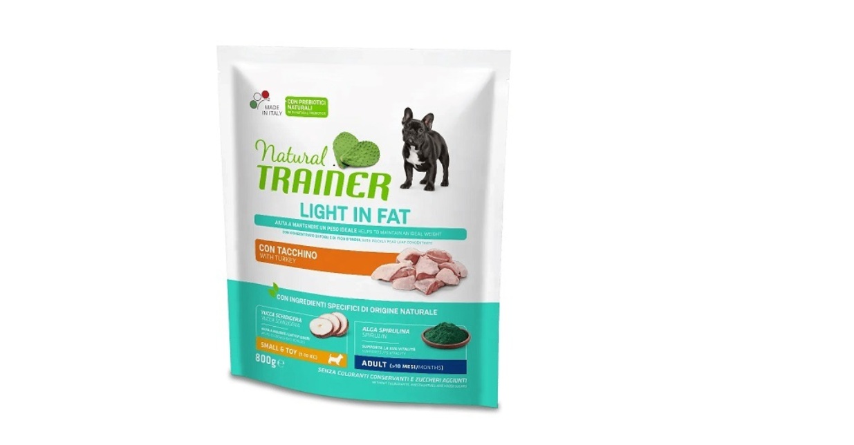 NATURAL TRAINER DOG ADULT WEIGHT CARE SMALL&TOY TURKEY 0,8 KG - Visavertė sausa pašara su kalakute svorio kontrolei suaugusiems mažų ir labai mažų veislių šunims.