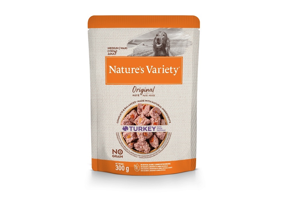 Konservai Nature's Variety Dog Original Medium Turkey 0,300 kg - Konservai su vištiena suaugusiems šunims