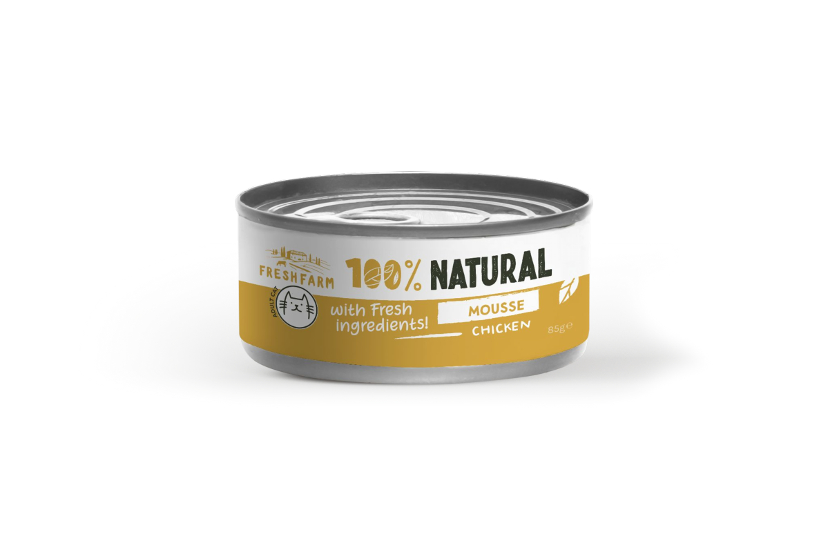 Fresh Farm CAT Mousse su vištiena 85gr - minkšta oruota pastete su vištienos mėsa