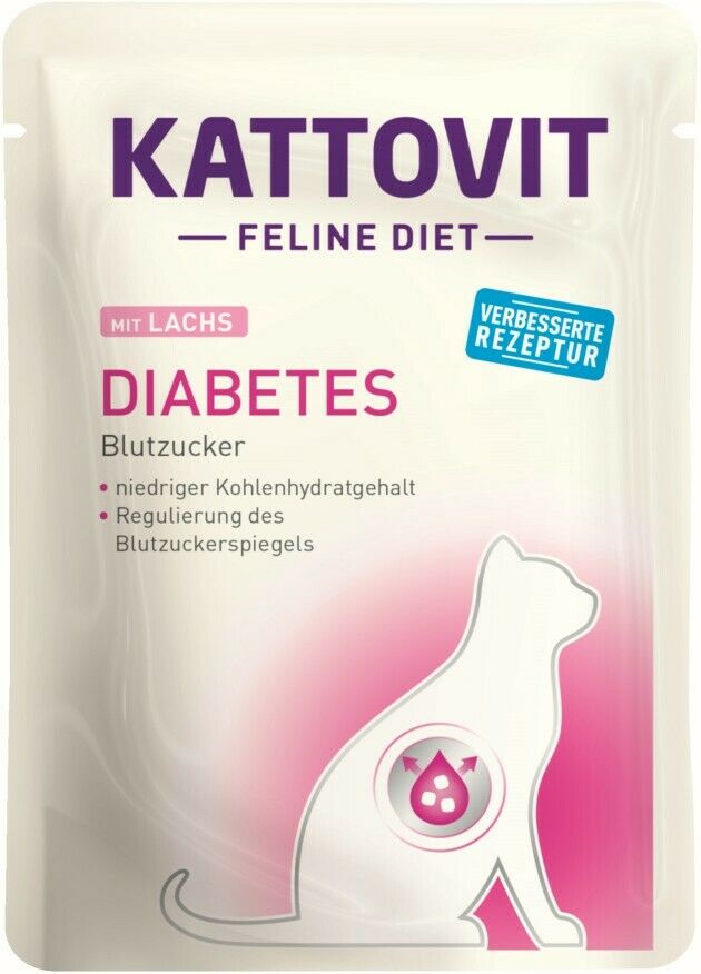 Kattovit Diabetas Lašišas 85g - Konservai su lašiša, skirti katėms diabeto kontrolei