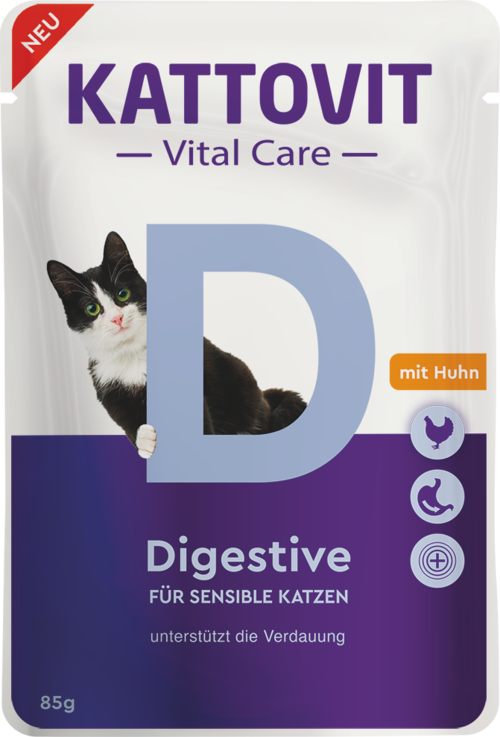 Kattovit Vital Care Digestive 85g - Konservuotas maistas katėms su lengva virškinamumu